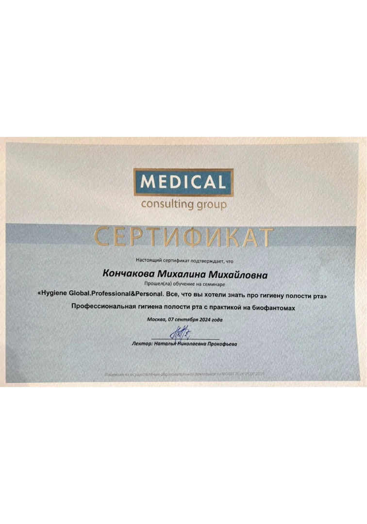 Кончакова Михалина Михайловна